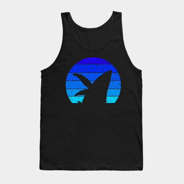 Vintage Whale Breach Retro Sunset Tank Top by eliteshirtsandmore